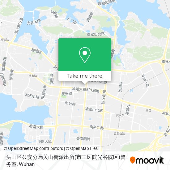 洪山区公安分局关山街派出所(市三医院光谷院区)警务室 map