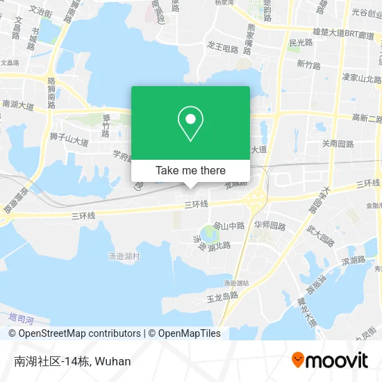 南湖社区-14栋 map
