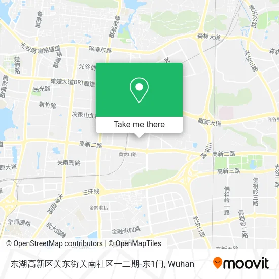 东湖高新区关东街关南社区一二期-东1门 map