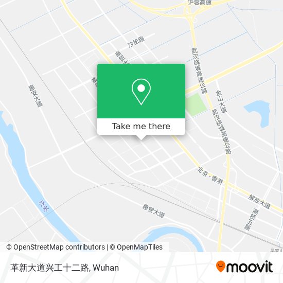 革新大道兴工十二路 map