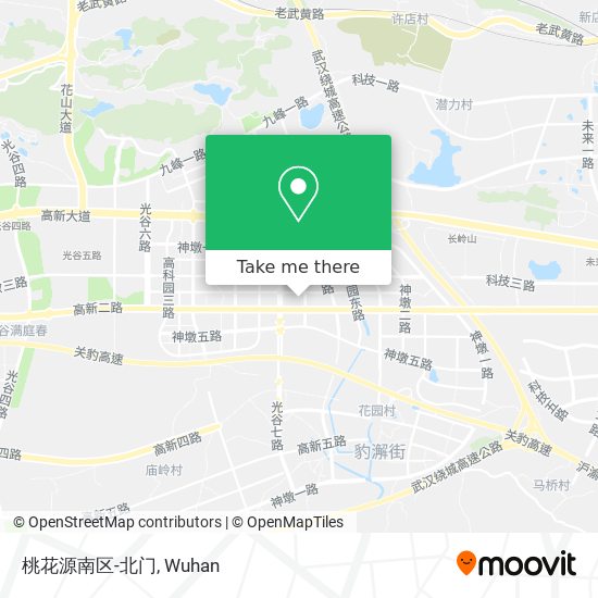 桃花源南区-北门 map