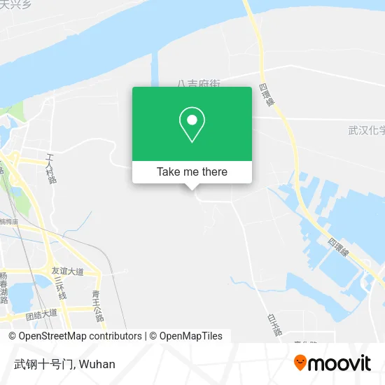 武钢十号门 map