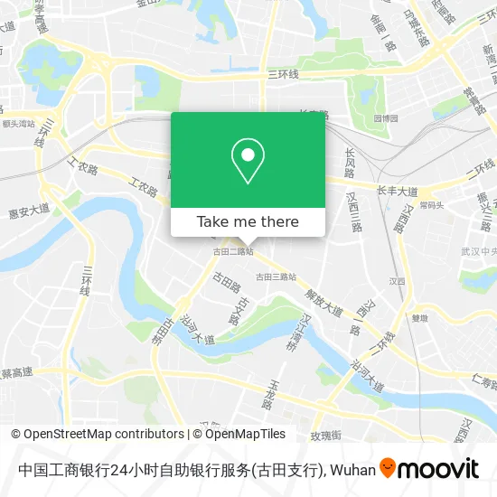 中国工商银行24小时自助银行服务(古田支行) map