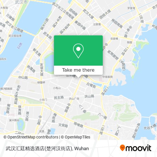武汉汇廷精选酒店(楚河汉街店) map