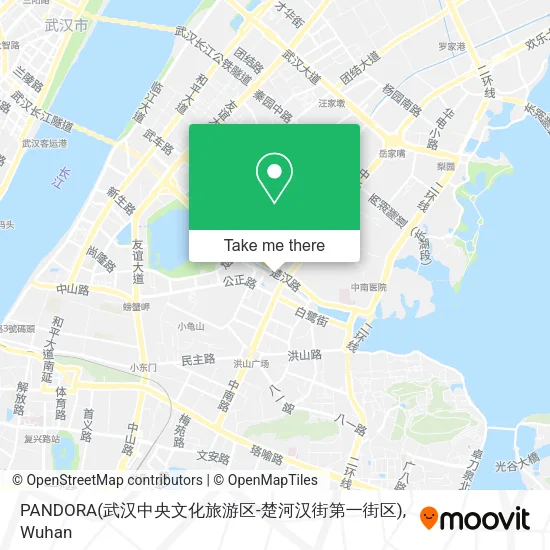 PANDORA(武汉中央文化旅游区-楚河汉街第一街区) map
