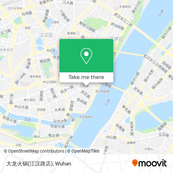 大龙火锅(江汉路店) map