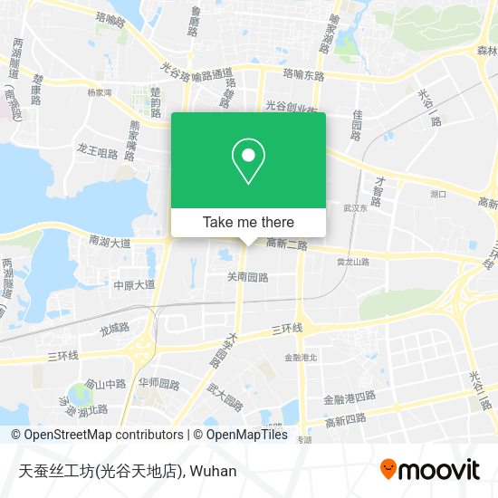 天蚕丝工坊(光谷天地店) map