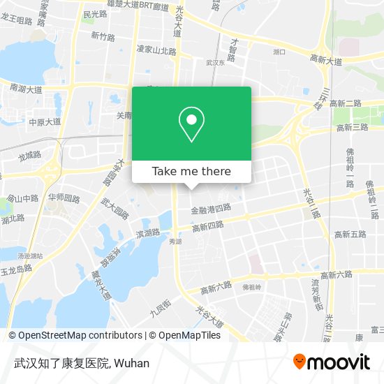 武汉知了康复医院 map