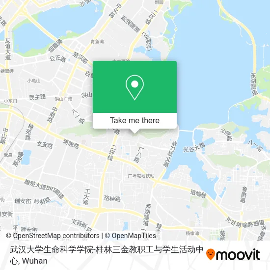 武汉大学生命科学学院-桂林三金教职工与学生活动中心 map