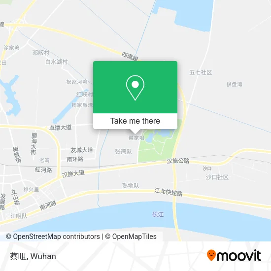 蔡咀 map