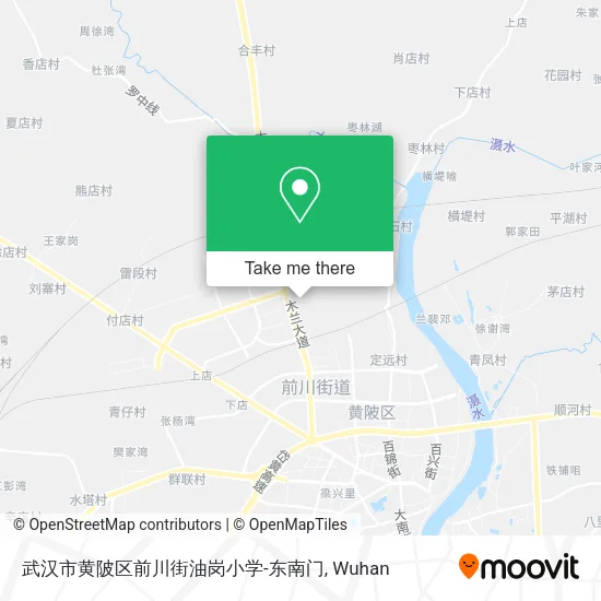 武汉市黄陂区前川街油岗小学-东南门 map