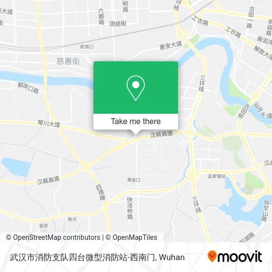 武汉市消防支队四台微型消防站-西南门 map