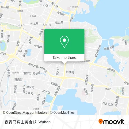 夜宵马房山美食城 map