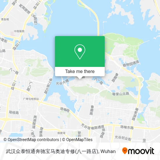 武汉众泰恒通奔驰宝马奥迪专修(八一路店) map