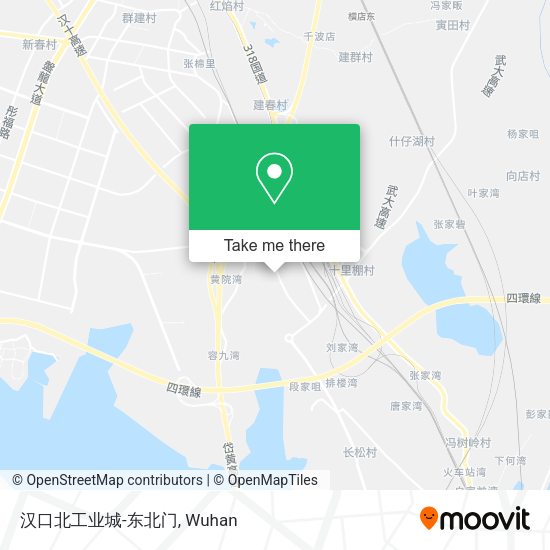汉口北工业城-东北门 map