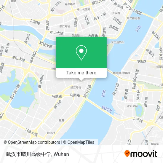 武汉市晴川高级中学 map