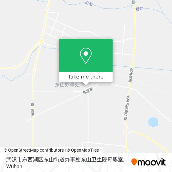 武汉市东西湖区东山街道办事处东山卫生院母婴室 map