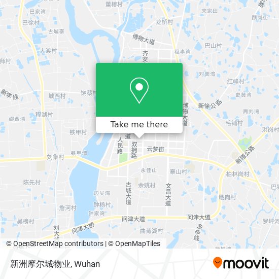 新洲摩尔城物业 map