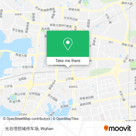 光谷理想城停车场 map