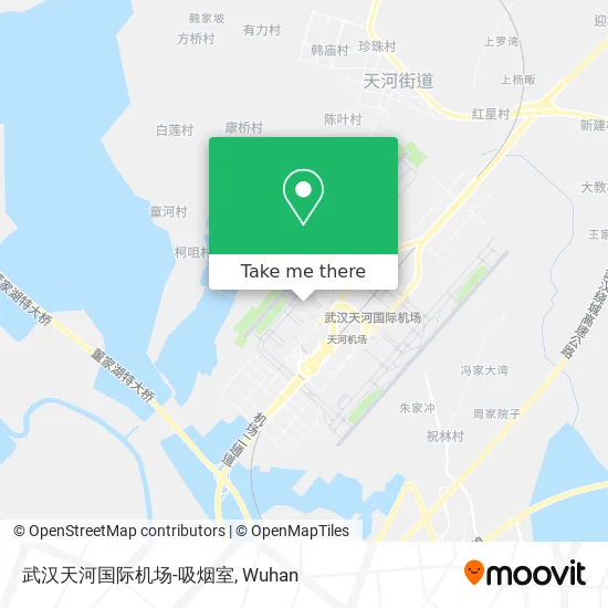 武汉天河国际机场-吸烟室 map
