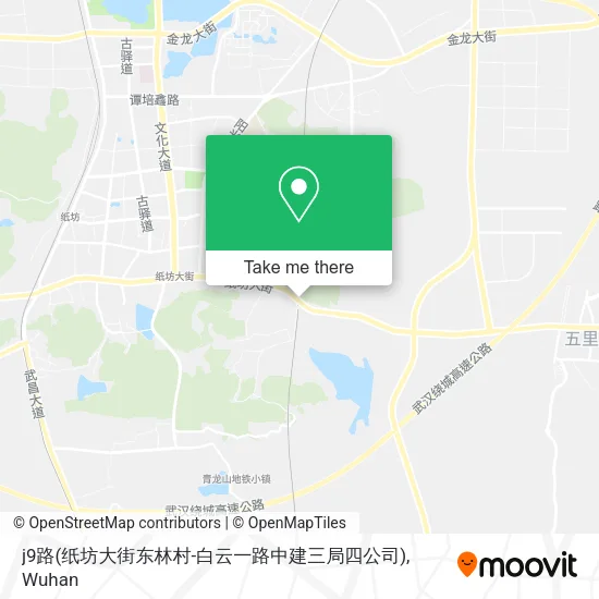 j9路(纸坊大街东林村-白云一路中建三局四公司) map