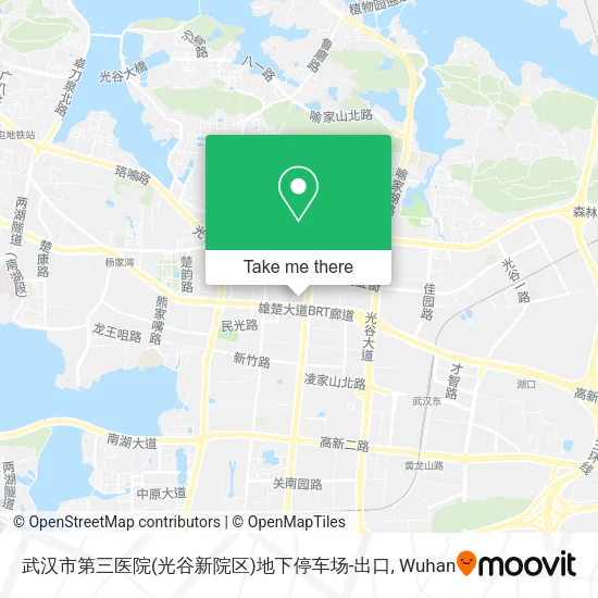 武汉市第三医院(光谷新院区)地下停车场-出口 map