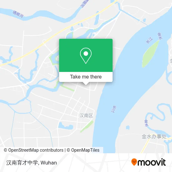 汉南育才中学 map