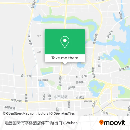 融园国际写字楼酒店停车场(出口) map