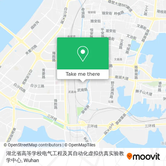 湖北省高等学校电气工程及其自动化虚拟仿真实验教学中心 map