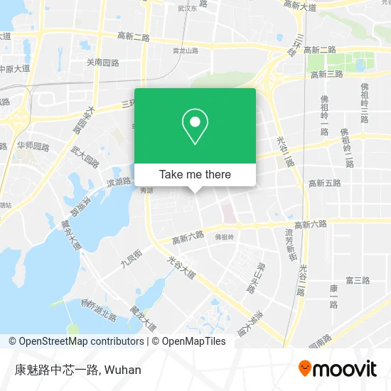 康魅路中芯一路 map