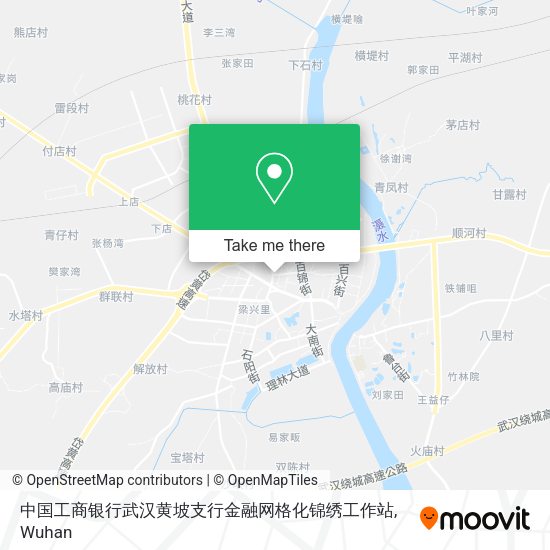 中国工商银行武汉黄坡支行金融网格化锦绣工作站 map