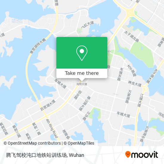 腾飞驾校沌口地铁站训练场 map