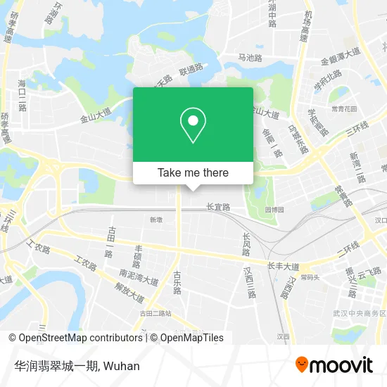 华润翡翠城一期 map