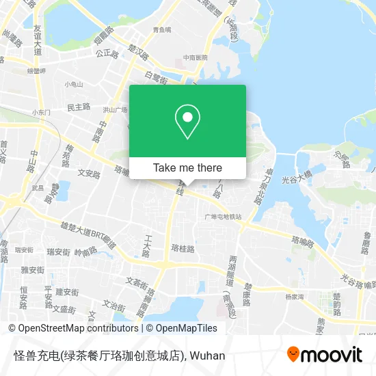 怪兽充电(绿茶餐厅珞珈创意城店) map