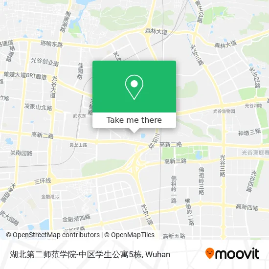 湖北第二师范学院-中区学生公寓5栋 map