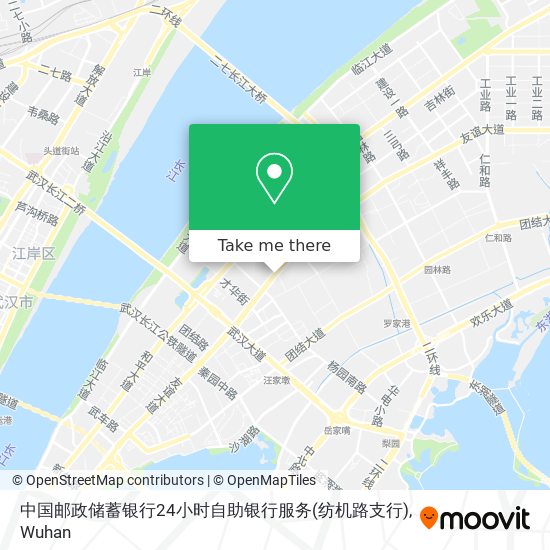 中国邮政储蓄银行24小时自助银行服务(纺机路支行) map