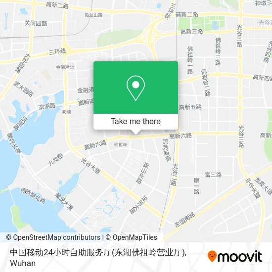 中国移动24小时自助服务厅(东湖佛祖岭营业厅) map
