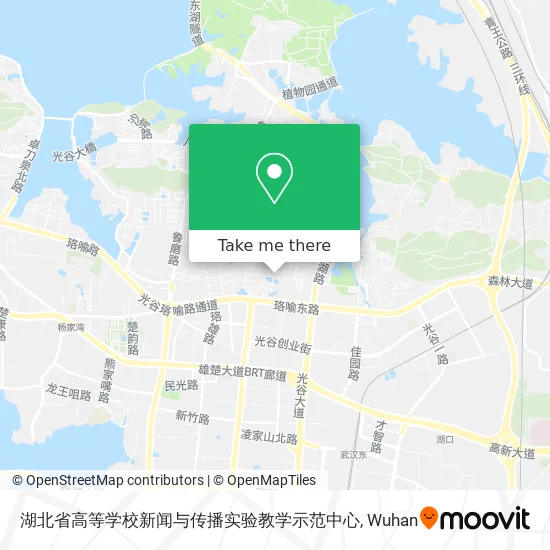 湖北省高等学校新闻与传播实验教学示范中心 map