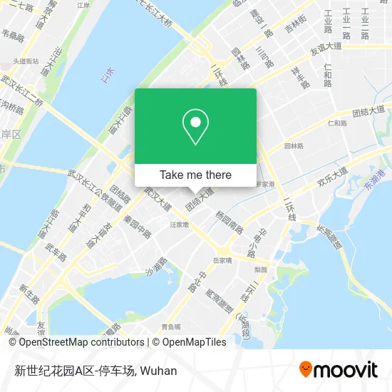 新世纪花园A区-停车场 map