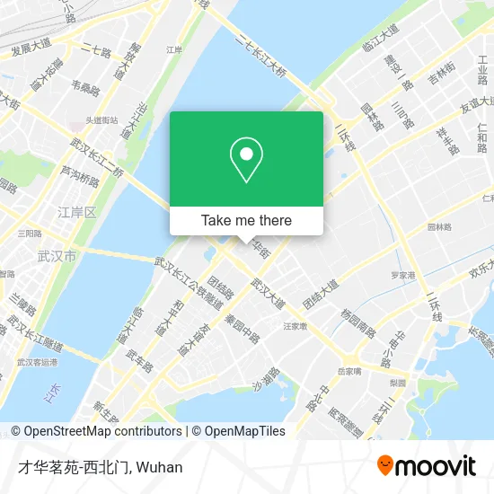 才华茗苑-西北门 map