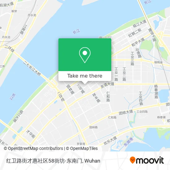 红卫路街才惠社区58街坊-东南门 map