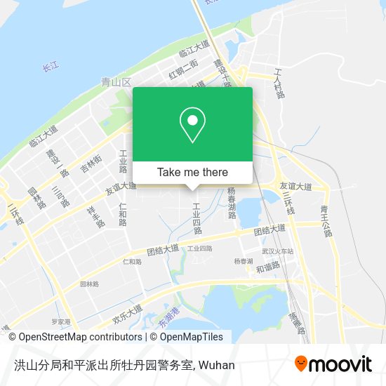 洪山分局和平派出所牡丹园警务室 map