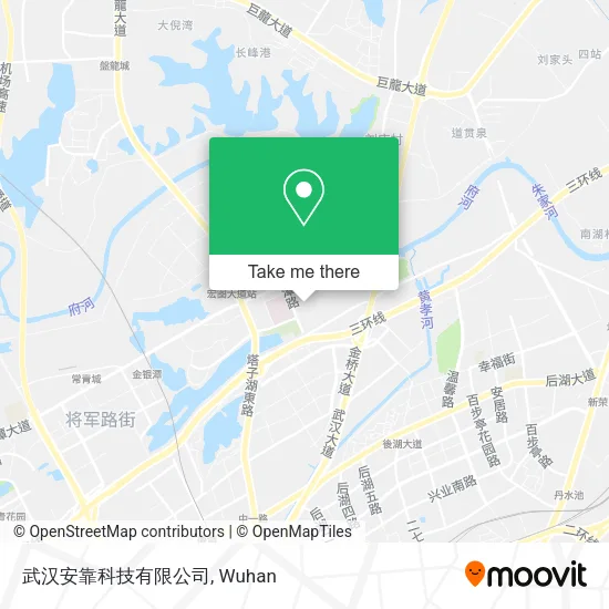 武汉安靠科技有限公司 map