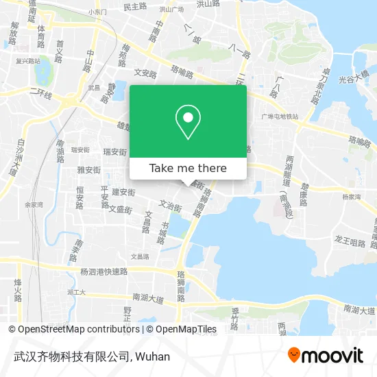 武汉齐物科技有限公司 map
