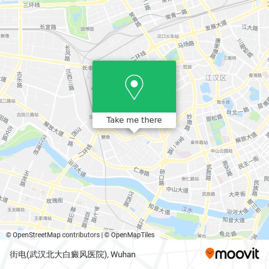 街电(武汉北大白癜风医院) map
