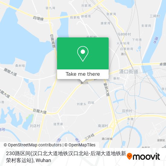 230路区间(汉口北大道地铁汉口北站-后湖大道地铁新荣村客运站) map