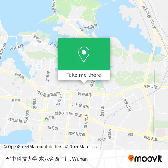 华中科技大学-东八舍西南门 map