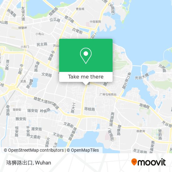 珞狮路出口 map