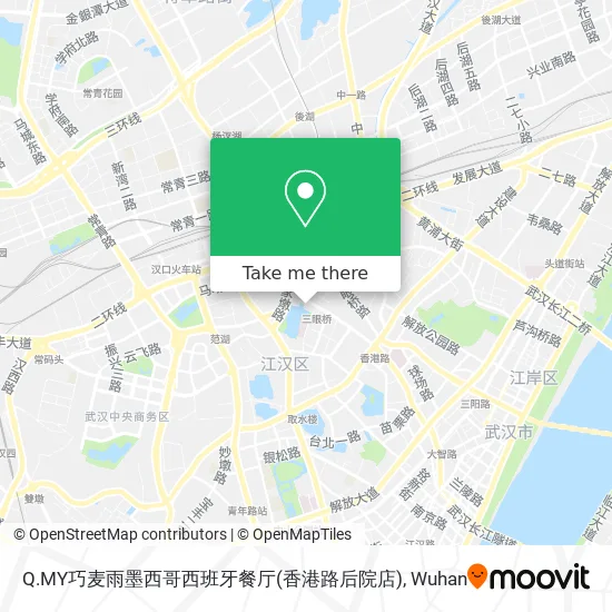 Q.MY巧麦雨墨西哥西班牙餐厅(香港路后院店) map