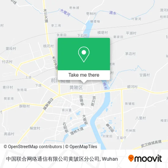 中国联合网络通信有限公司黄陂区分公司 map